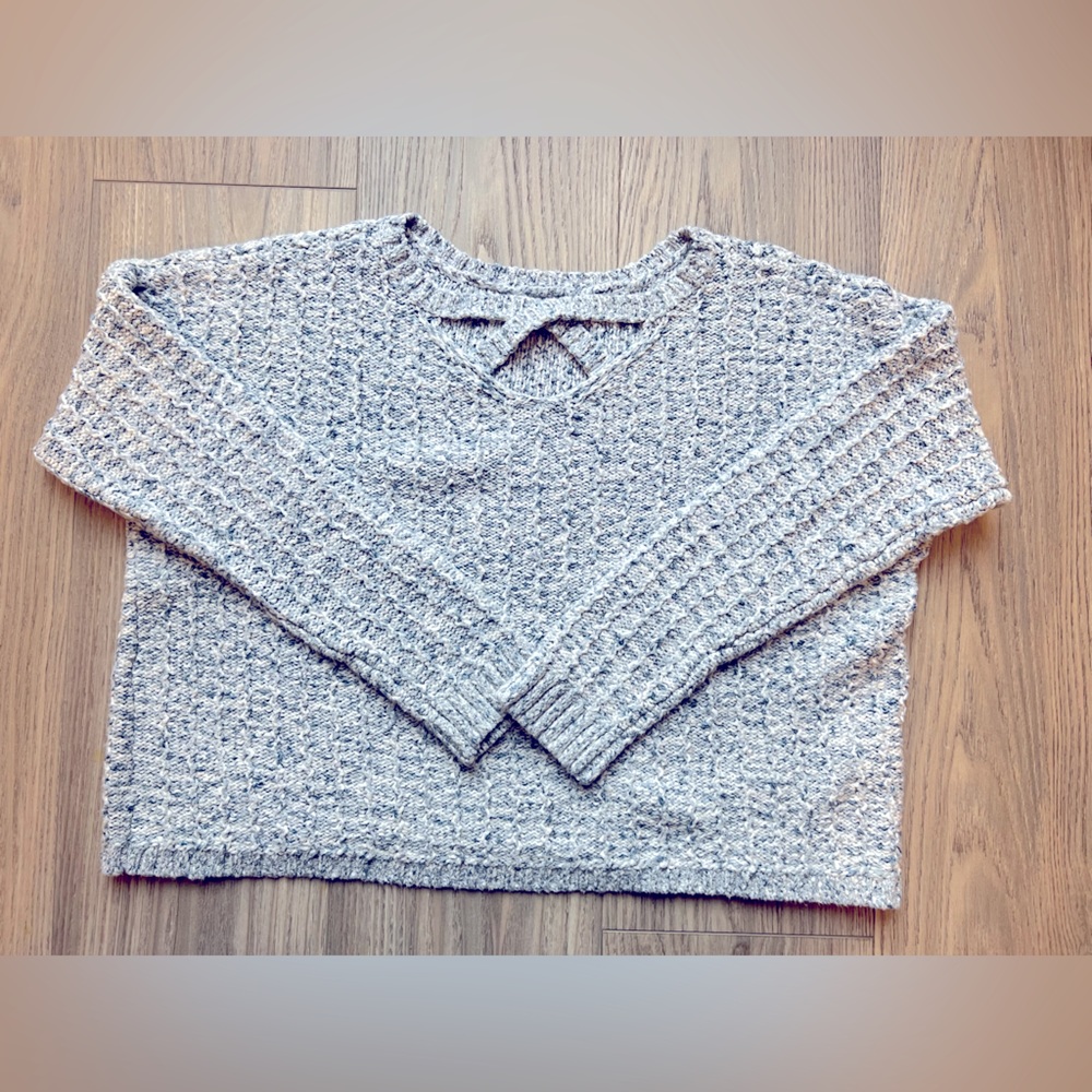 Hollister oversized reversible knit sweater
